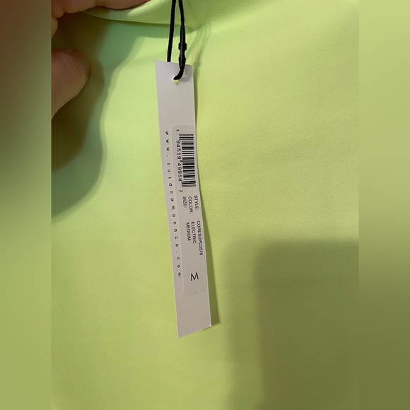 Susana Monaco Strapless Tube Mini Dress in electric yellow, NWT - Picture 6 of 7